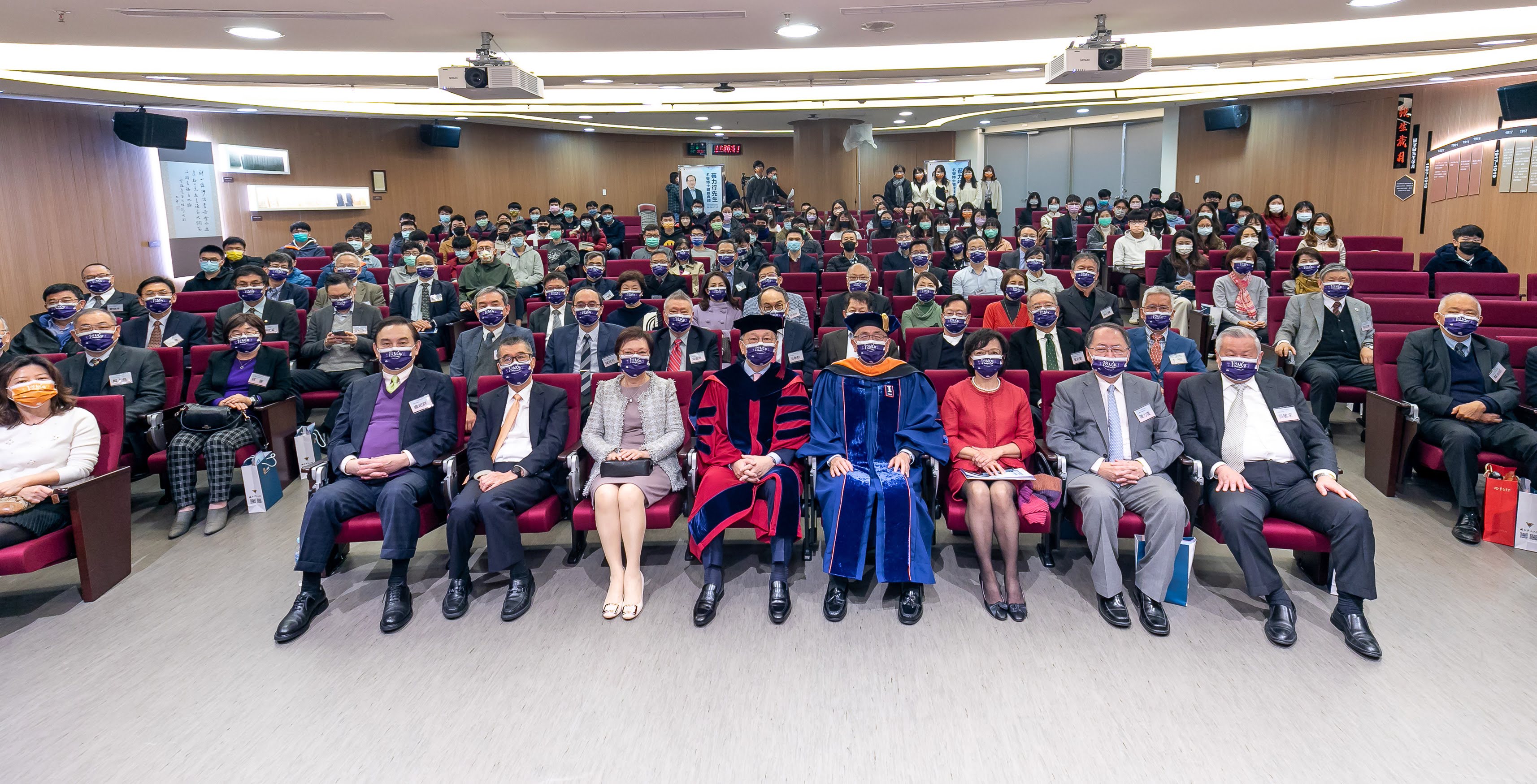 A group photo at the star-studded honorary doctorate ceremony for Dr. Rick Tsai. Photo courtesy: MediaTek Inc.