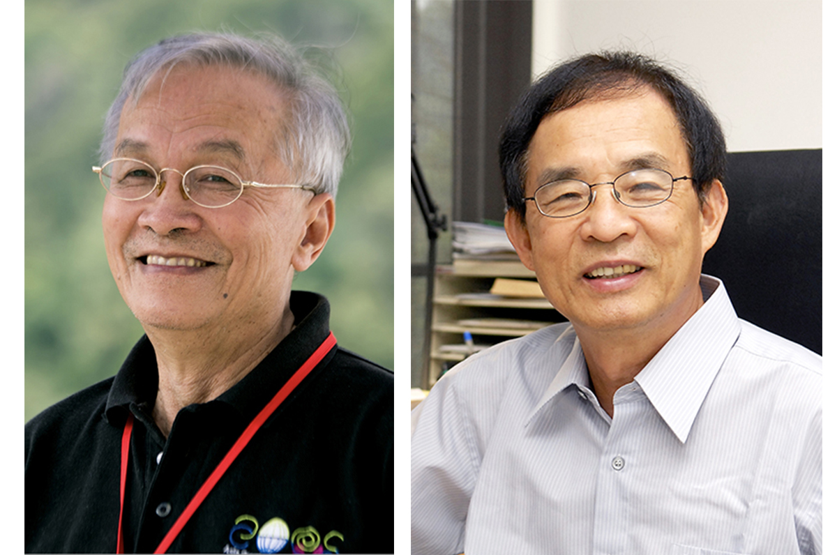 「2022-2023總統科學獎」揭曉,中央大學葉永烜院士榮膺「數理科學組」得主(左),傑出校友李文雄院士則為「生命科學組」得主(右)。照片天文所與中研院提供
