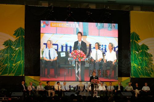 2013中大新生營,周景揚校長勉勵新生 ,作好時間管理,以享受大學生活。陳如枝攝