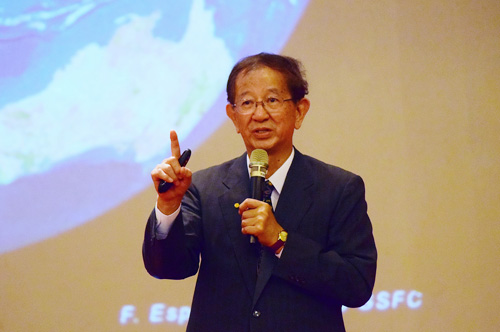 The Yu Chi-zhong Lecture Series of 2016 invited the Academician Dr. Lee Yuan-tseh to lecture on the climate change. PHOTO: Kuo Tzu-cheng