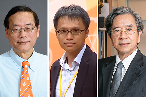 中央大學在科技部「沙克爾頓計畫」中表現亮眼,共有三件傑出學者帶領的研究團隊計畫通過,左起土木系莊長賢講座教授、物理系郭家銘教授和客家學院蕭新煌講座教授。照片三位教授提供