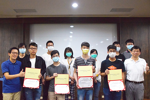 中大學子在競爭激烈的AI CUP競賽中,於全國大學生中名列前茅。陳韋翰攝