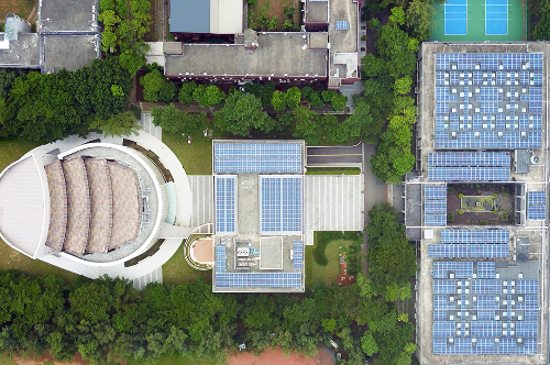 中央大學設置太陽光電　打造友善綠色校園