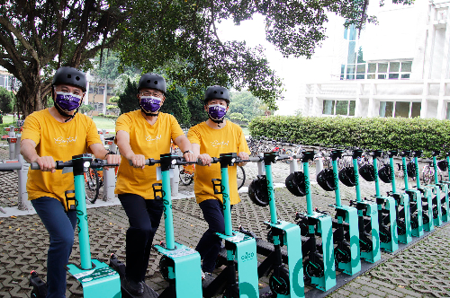 Shared Transportation: NCU Introduced E-scooters to Campus