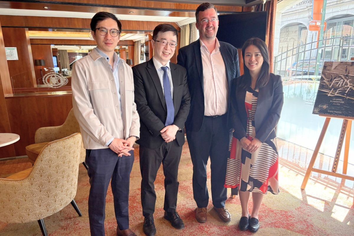 中央大學氫能研究中心與英國智庫Energy System Catapult專家Andrew Pease談討P2X2P未來推動策略與雙邊合作。主辦單位提供