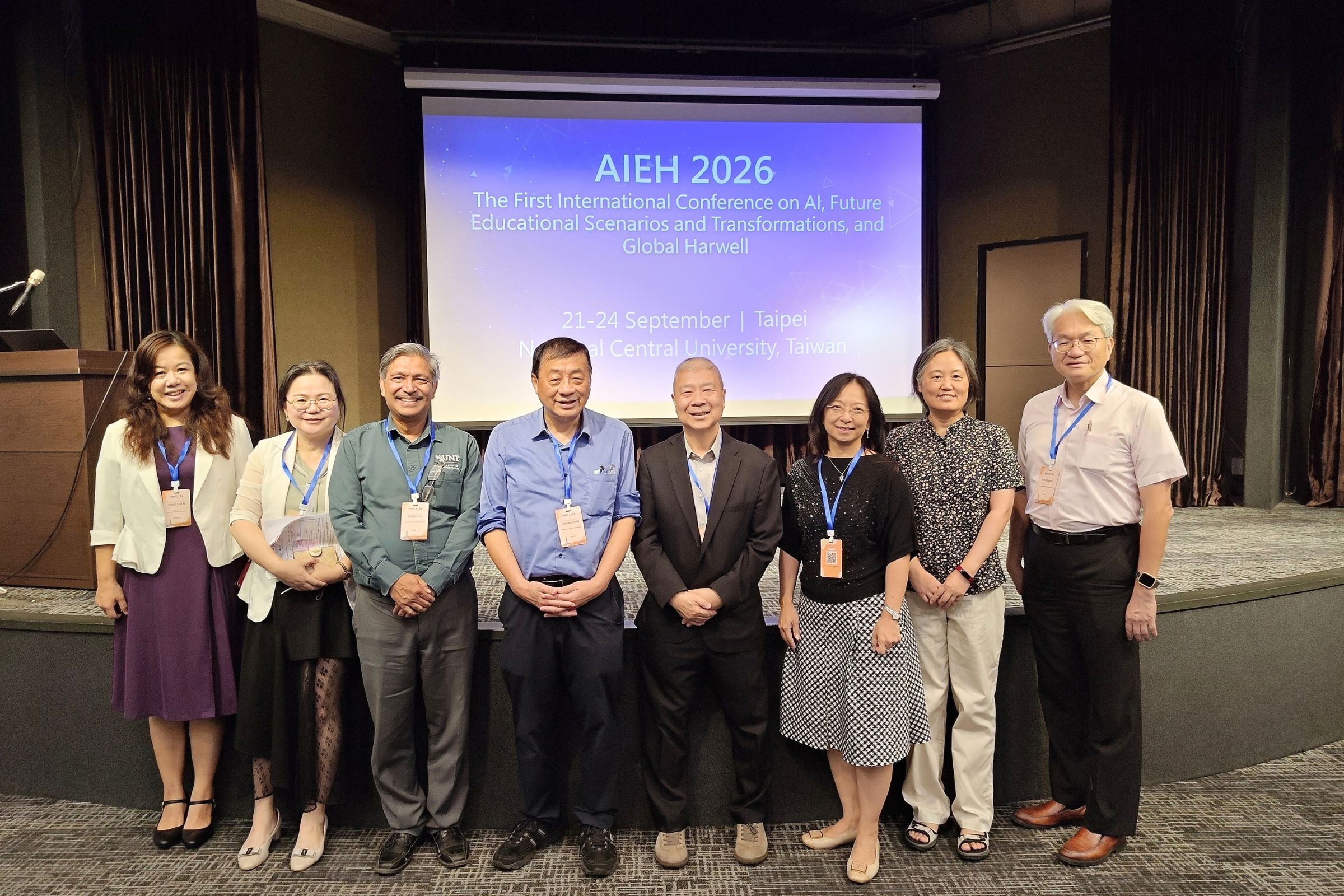 由國立中央大學主辦的「人工智慧、未來教育與轉變暨全球和幸國際研討會」（AIEH 2026）登場。照片網學所提供
